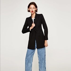 Zara inverted lapel frock coat! Size XS